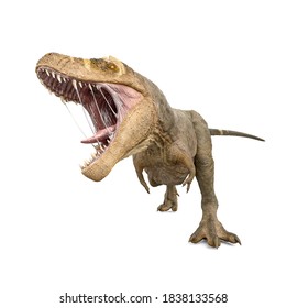 tyrannosaurus rex is hungry, 3d illustration