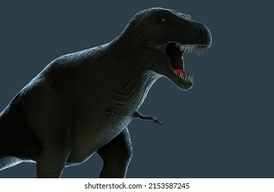 Tyrannosaurus Rex Hunting Down, 3D Illustration