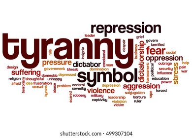 Tyranny word cloud concept