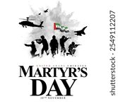 UAE Martyrs Day 30 November Illustration.