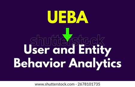 UEBA, User and Entity Behavior Analytics