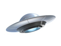 Ufo - Alien Spaceship, Flying Saucer 3d Rendering