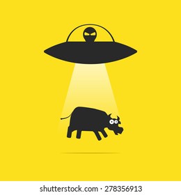 UFO And Cow