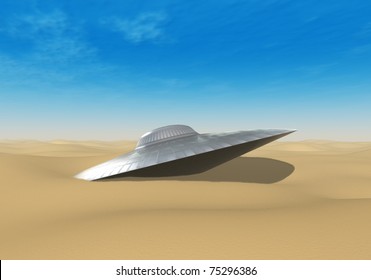 UFO Crashed In The Desert