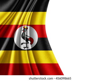 Uganda Flag Silk Copyspace Your Text Stock Illustration 456098665 ...