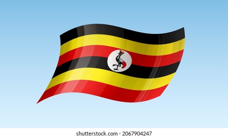 Uganda Flag State Symbol Isolated On Stock Illustration 2067904247 ...