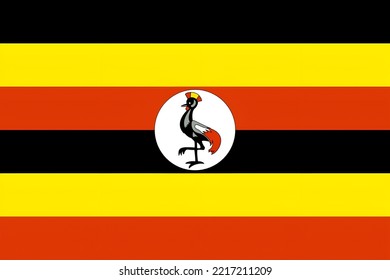 Uganda Kampala National Flag For Patriotics
