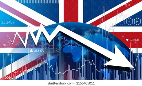 UK Economic Growth Expected To Slow Down. Supply Chain Crisis Slows Economic Growth. United Kingdom Economy Sees Deepest Decline On Record.