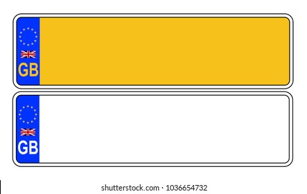 free number plate template printable