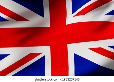 UK flag (Union Jack).3d illustration