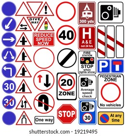 uk street sign collection