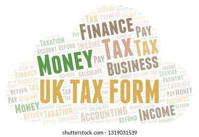 Uk Tax Form Word Cloud.