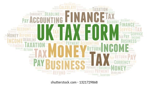 Uk Tax Form Word Cloud.