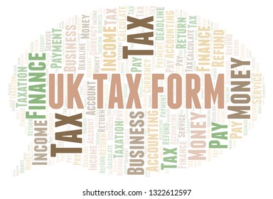 Uk Tax Form Word Cloud.