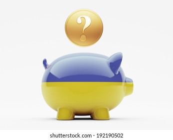 Ukraine High Resolution Question Mark Concept