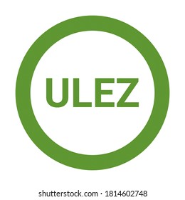 
Ulez, Ultra Low Emission Zone Sign In United Kingdom