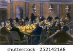 The Ultimate Smoke Filled Room. The Electoral Commission held a secret session in the Supreme Court to resolve the contested 1876 presidential election on February 1877. 19th century engraving.