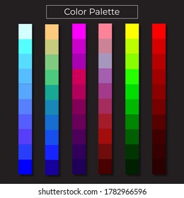 Ultimate Themed Color Palette Stock Illustration 1782966596 | Shutterstock