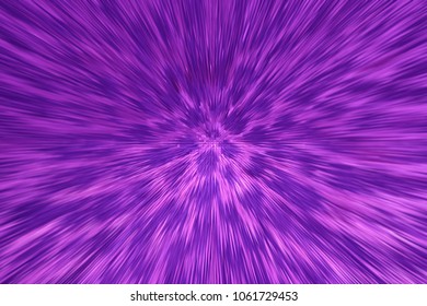 Ultra Violet Abstraction. Violet Explosion. Creative Abstract Movement. Ultra Violet Radiation