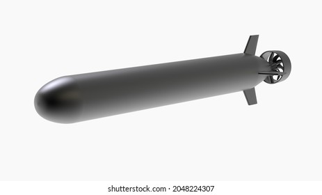 vehículo de torpedo de voz ultravioleta 3d procesado