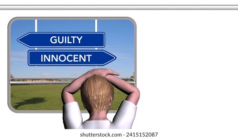 Uncertainties of a boy looking out of a train window seeing contradictory signs
