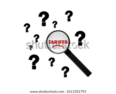 Uncertainty on the tariffs imposed by the USA on foreign countries for import and export of goods in America
