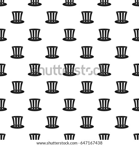 uncle sam hat pattern seamless simple stock illustration 647167438