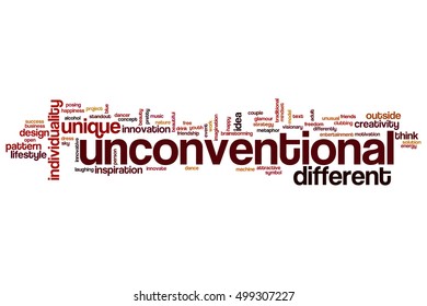 Unconventional Word Cloud Concept