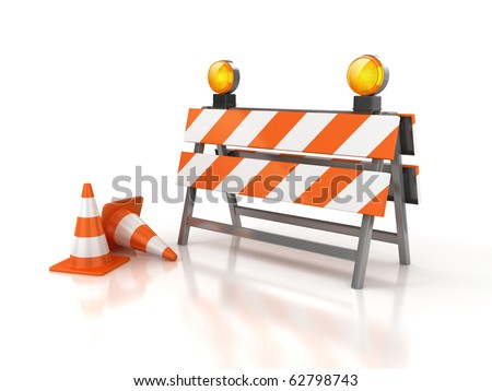 under construction 3d illustration
