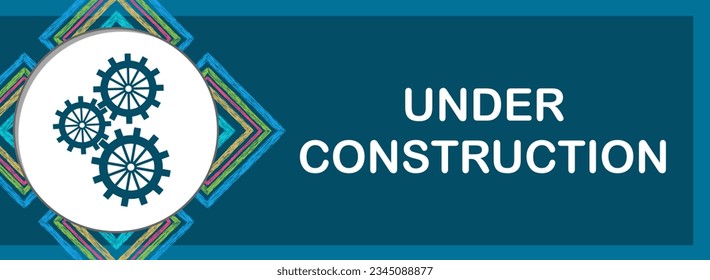 Under Construction concept image with text and gears symbols.