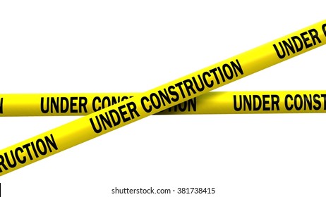 
Under Construction Tape - Isolated