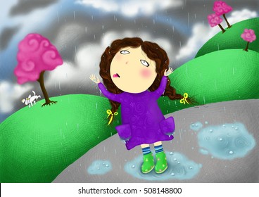Under rain