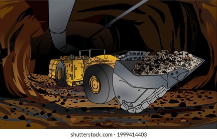 Underground Mining Truck Digger Mine