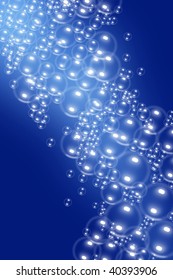 Underwater bubbles background
