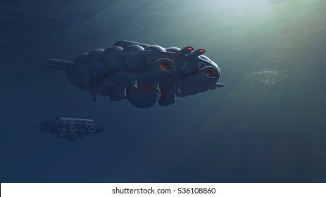 Underwater Spacehip UFO