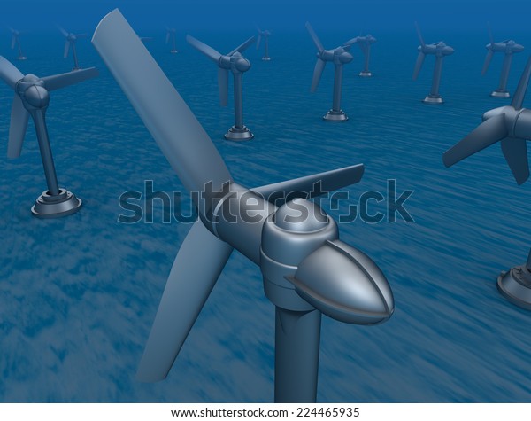 Underwater turbine tap river\
energy