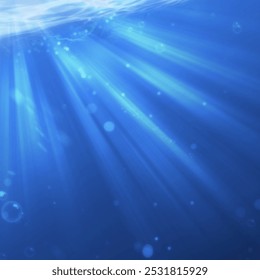 Underwater view point with light background 