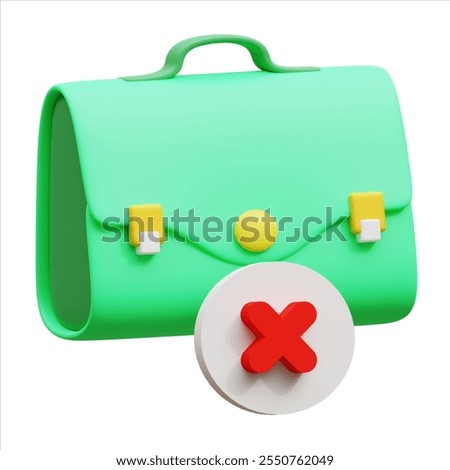 Unemployed 3D Icon for website, application, printing, presentation, infographic and any other project.