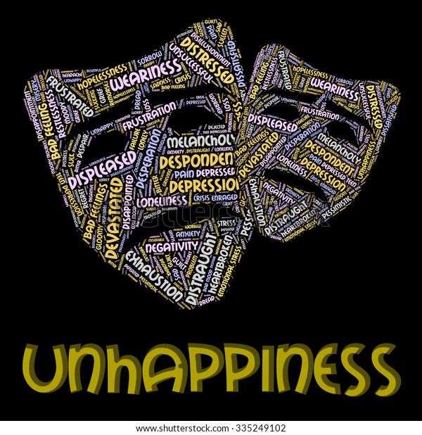 unhappiness-word-meaning-grief-stricken-sadly-stock-illustration