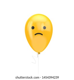 Unhappy Sad Face Emoji Floating Balloon