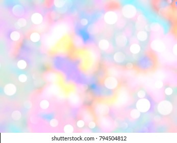 Unicorn Marble Galaxy Print Seamless pattern in repeat.Pastel clouds and sky with bokeh . Cute bright candy background . Concept for montage yours product or presentation for girl .Princess style.