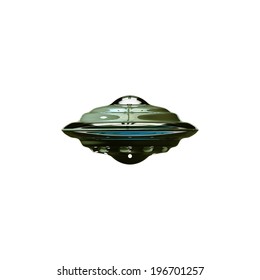 Alien Spacecraft Computer Generated 3d Illustration Stock Illustration ...