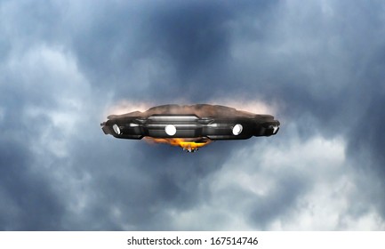 Unidentified Flying Object In The Sky