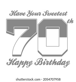 A unique 70th birthday gift idea for men, women, mom, daddy, grandma, grandad, uncle or aunt. Happy seventieth birthday design for men, women that is turning seventy. They will love this 70th birthday - Powered by Shutterstock