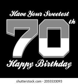 A unique 70th birthday gift idea for men, women, mom, daddy, grandma, grandad, uncle or aunt. Happy seventieth birthday design for men, women that is turning seventy. They will love this 70th birthday - Powered by Shutterstock