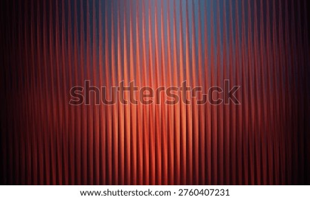 A unique abstract image featuring vertical wavy lines in shades of red, orange, and blue, gradating from dark to light, creating a distinctive and interesting texture.