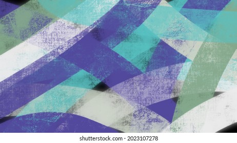 Unique Abstract Painting Art With Purple, White And Blue Crayon Brush For Presentation, Card Background, Wall Decoration, Or T-shirt Design