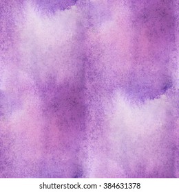 Unique  Abstract Seamless Purple Watercolor Water Color Pattern Brush Painting Watercolour Background  