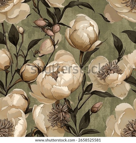 Unique boho-style decorative art pattern for artistic fabric designs.