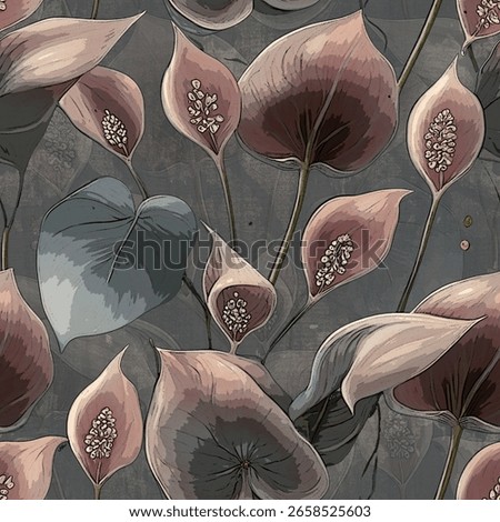 Unique boho-style decorative art pattern for artistic fabric designs.